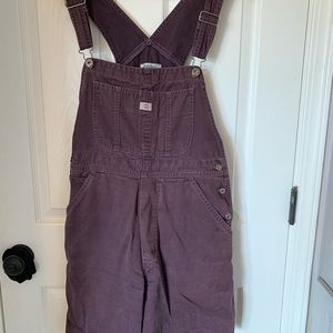 Gasoline vintage purple short overalls